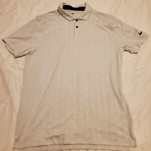 Nike Men's Light Gray Polo Shirt